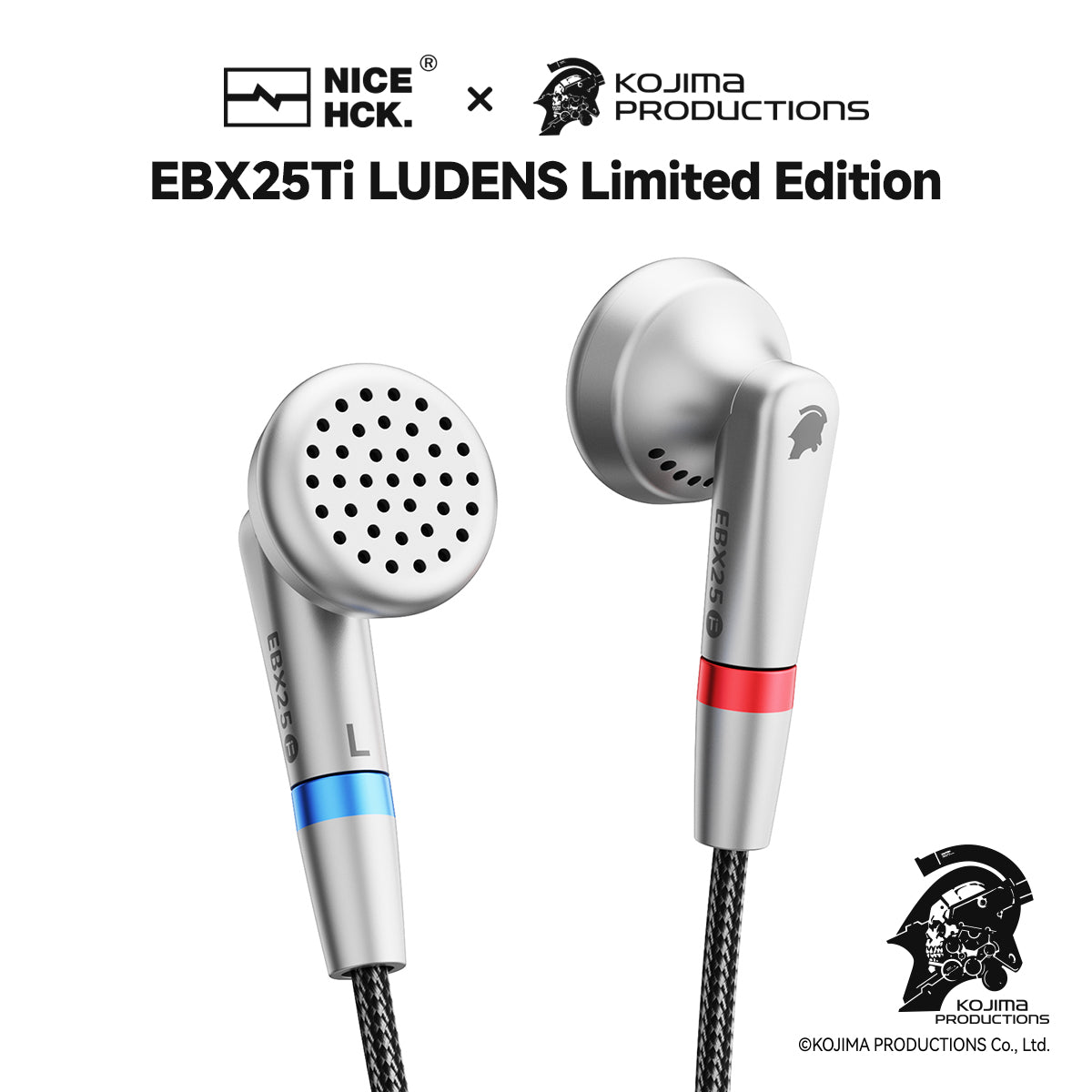 NICEHCK × KOJIMA PRODUCTIONS EBX25Ti LUDENS Limited Edition Titanium C