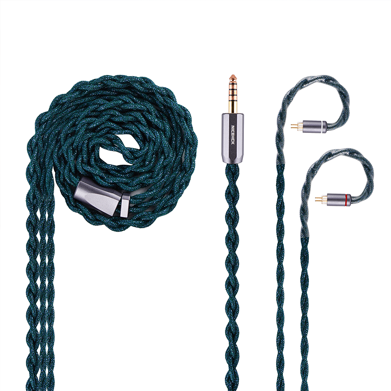 NICEHCK GreenGod IEM Cable HiFi Earphone Cables Ceramic Copper Alloy H