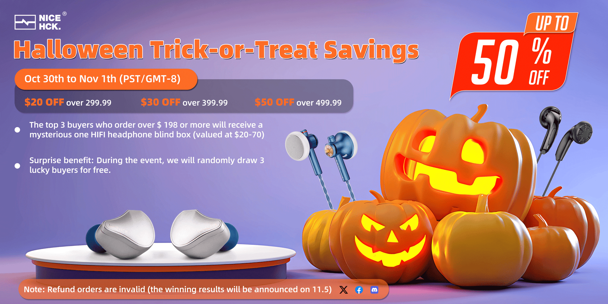 Get Ready for Spooky Savings: NiceHCK’s Halloween Trick-or-Treat Event!