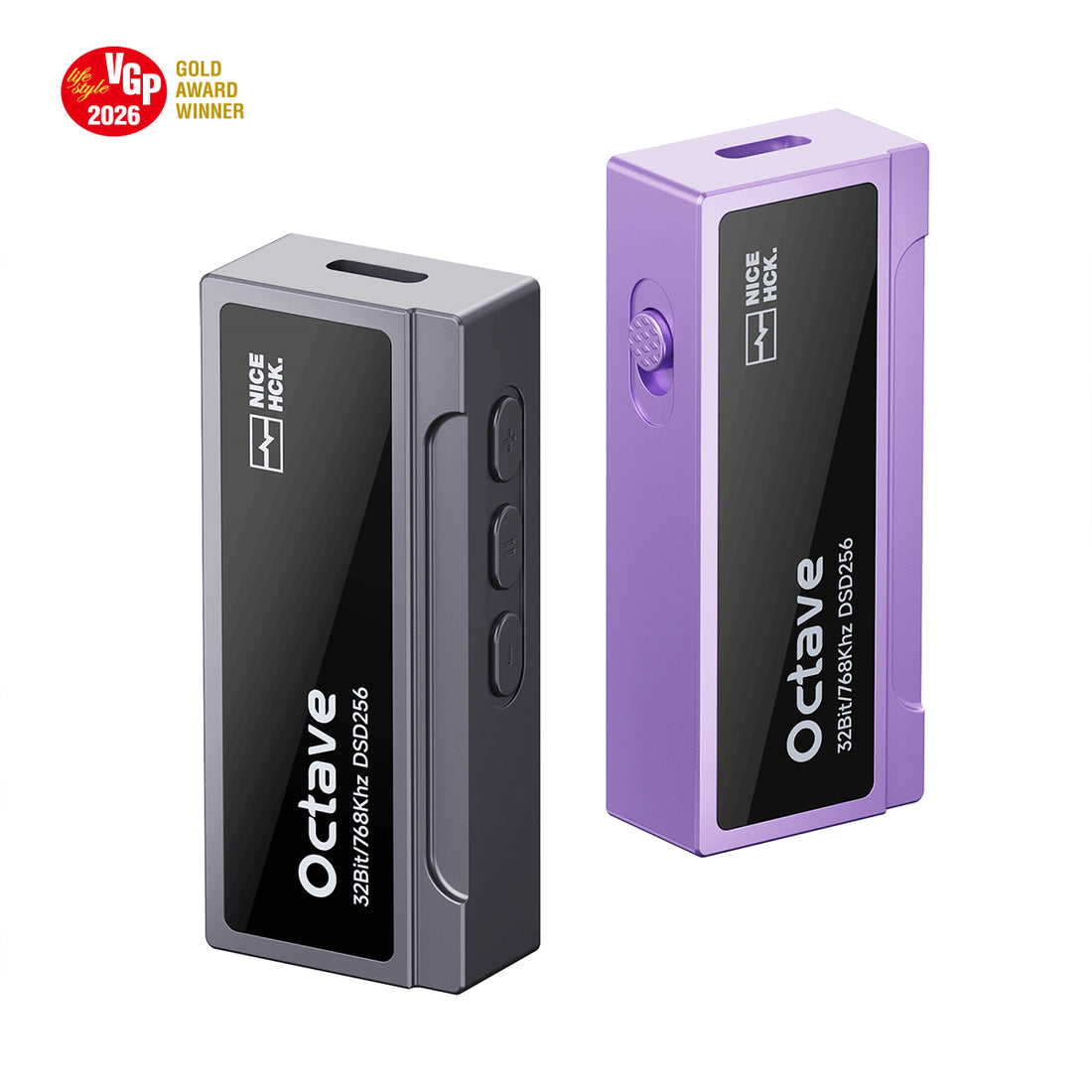 NICEHCK Octave ES9039Q2M Flagship Portable DAC & Headphone Amplifier | Dual SGM8262 Op-Amps, 550mW@32Ω Power, 3.5mm & 4.4mm Outputs, APP EQ Tuning