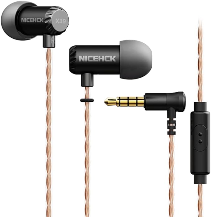 NICEHCK X39 16mm Dynamic In-Ear Earphones, 1DD Titanium Coated Diaphra