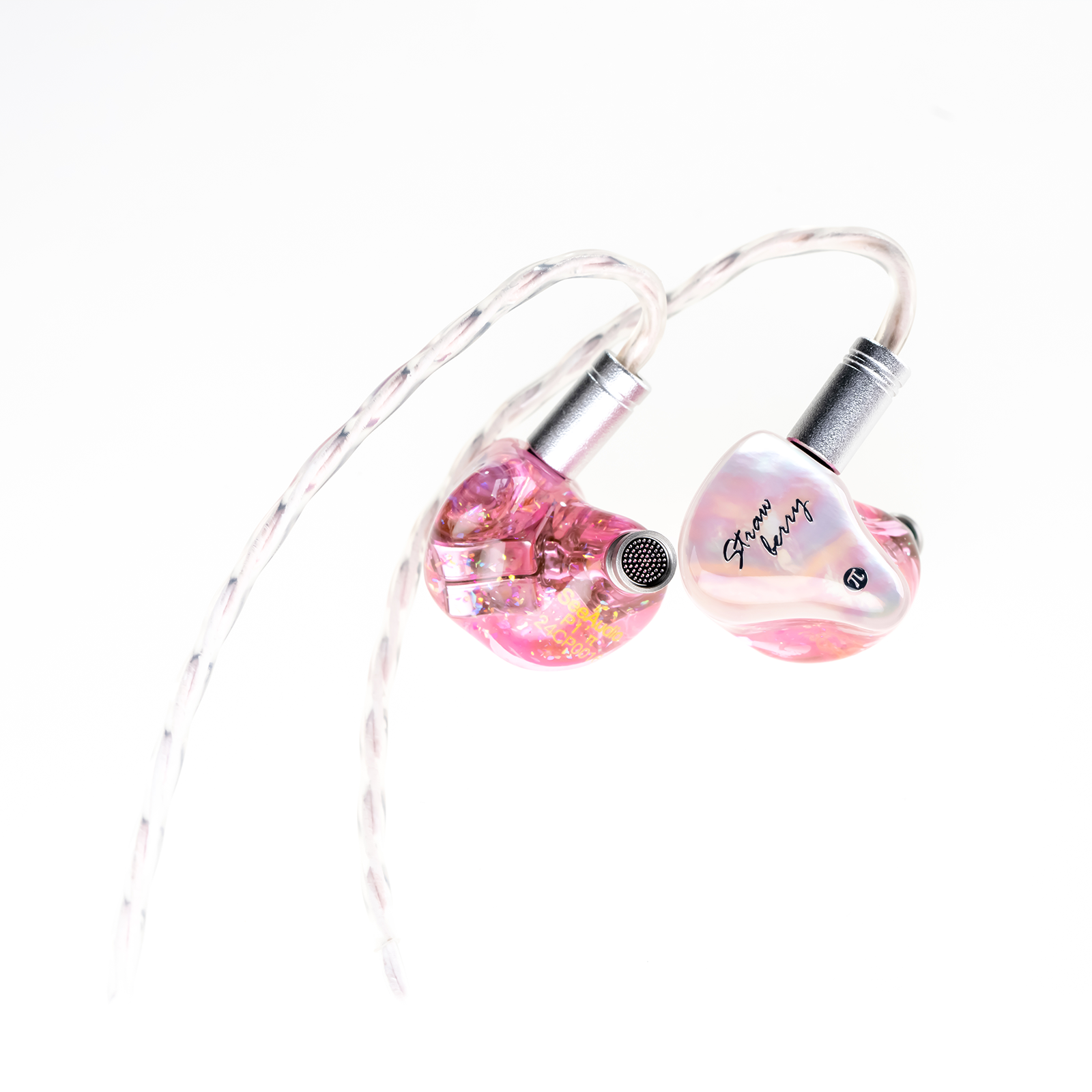 SeeAudio Strawberry PI HiFi IEM In Ear Monitor 6BA Driver Balanced Armature Earphone Exchangeable Cable Wired Headphones Headset 0.78mm 2Pin 4.4mm Pink Earbuds