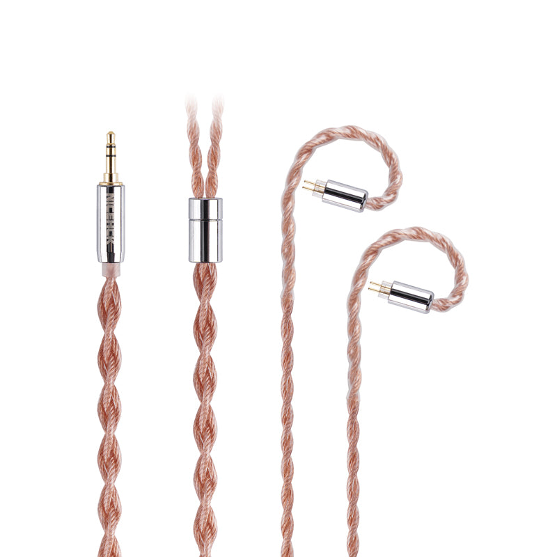 NiceHCK EarlOFC Upgrade Cable 5N OFC+5N Silver Plated OFC Earphone Wire 3.5/2.5/4.4mm MMCX/0.78mm 2Pin for Bridge Kima Cadenza