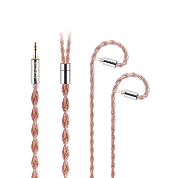 NiceHCK EarlOFC アップグレードケーブル 5N OFC+5N シルバーメッキ OFC イヤホンワイヤー 3.5/2.5/4.4mm MMCX/0.78mm 2Pin ブリッジ Kima Cadenza 用