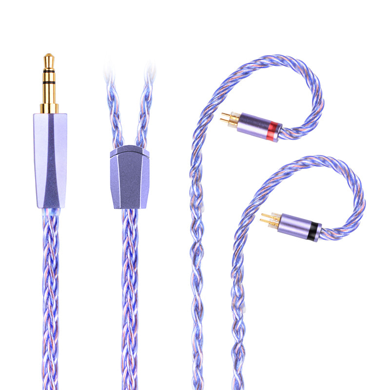 NiceHCK SpaceCloud Ultra Flagship 6N Silver Plated OCC+7N OCC Earbud Cable  3.5/2.5/4.4mm MMCX、0.78mm 2 Pin matching the mainstream HiFi earphones