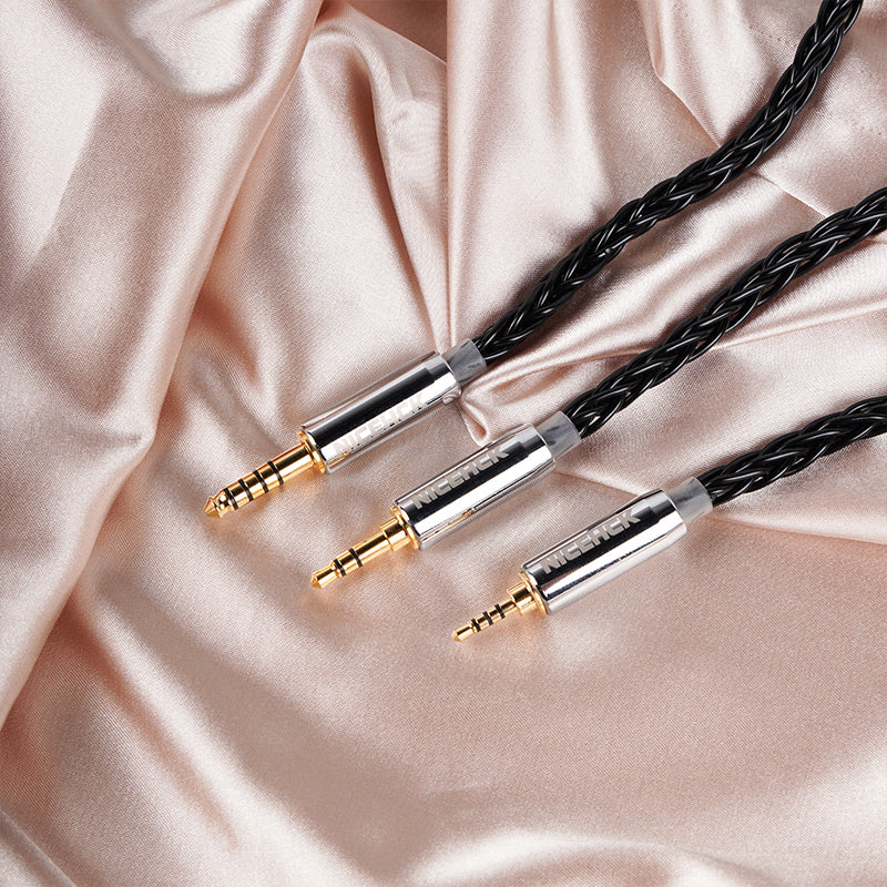 NICEHCK BlackCat Ultra Earphone Re-Cable, 8 Cores, Zinc Copper Alloy O