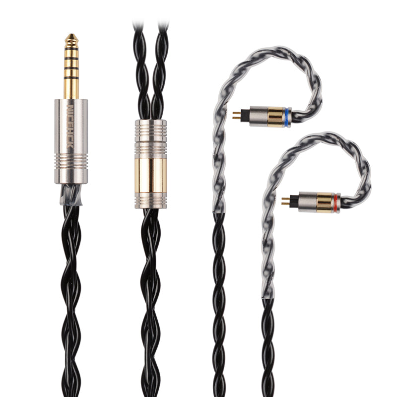 NICEHCK BlackCat IEM In Ear Monitor Cable, Zinc Copper Alloy Oil Soak