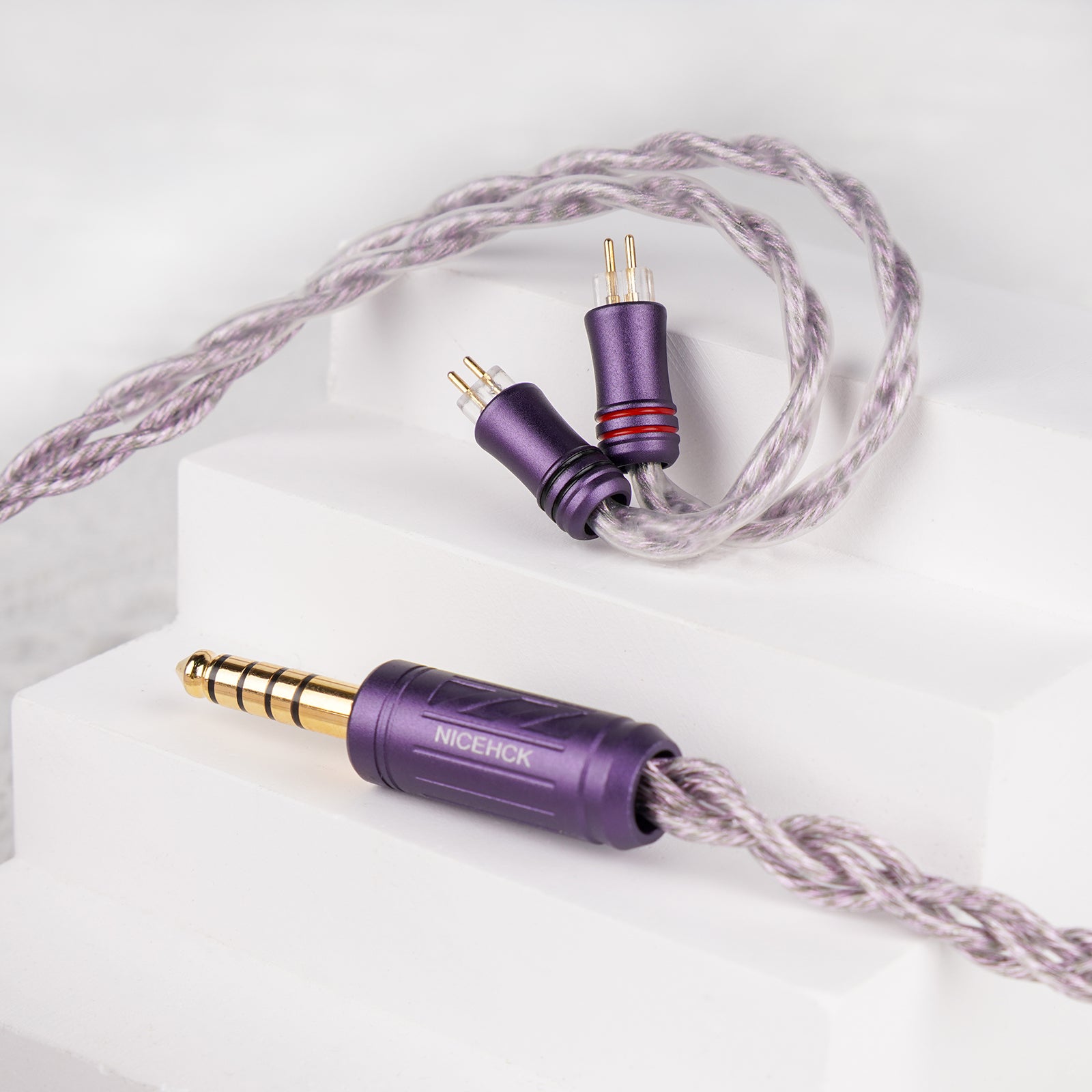 NICEHCK AceLilac ケーブル（2pin/4.4mm） リケーブル「NICEHCK Acelilac」レビュー より高い解像度で原音を再生