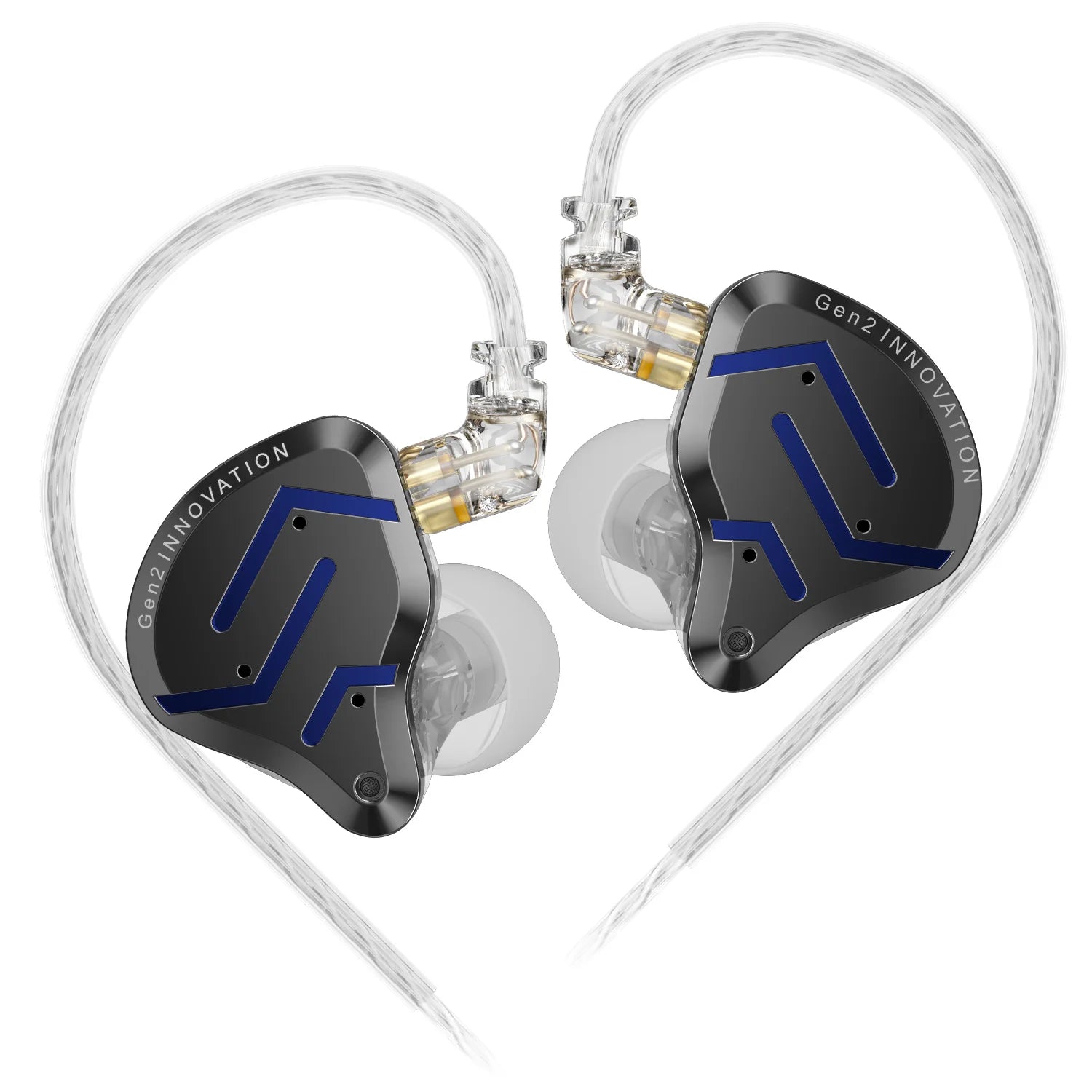 KZ ZSN Pro 2 in Ear Metal Earphones Hybrid Drive 1BA+1DD HIFI Bass Headset Sport Noise Cancelling Music Headphone