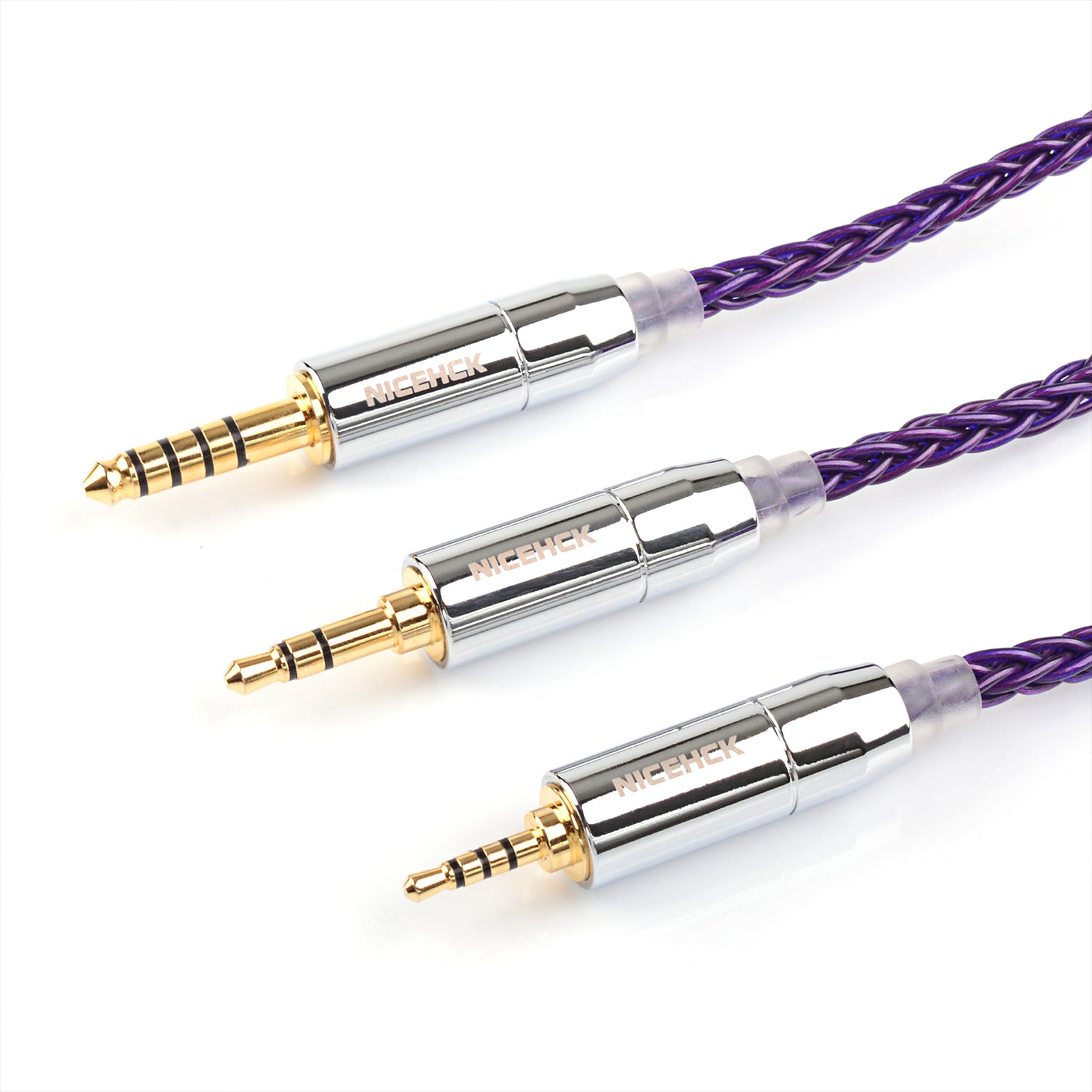 NICEHCK PurpleSE 8コア 古河 PCUHD 銅 IEM イヤホン交換用延長ケーブル、MMCX/0.78 2PIN 取り外し可