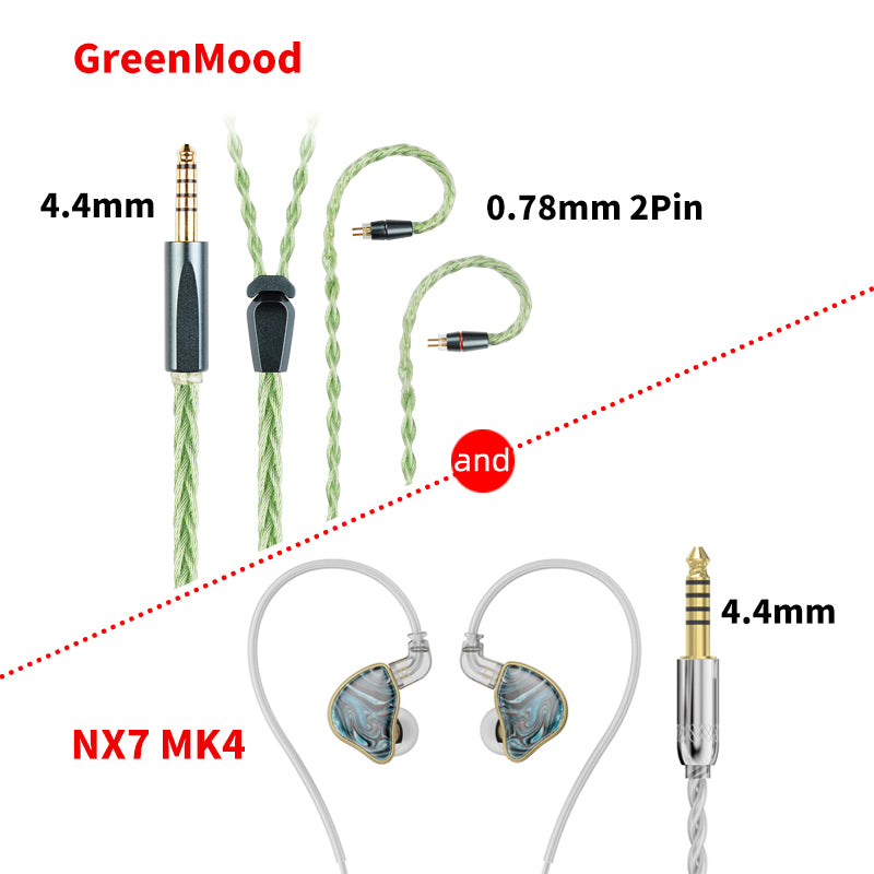 NICEHCK NX7 MK4 HiFi IEM Audiophile In Ear Monitor Earphones 7 Driver