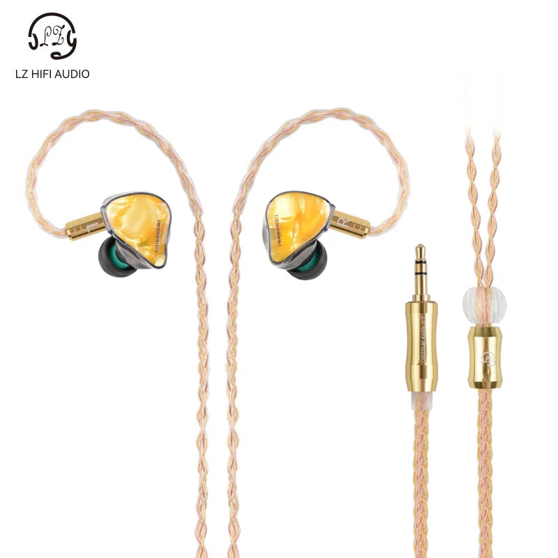 LZ A2 PRO HIFI Headset 1Dynamic＋2 Knowles BA Hybrid 3 Driver Resin IEM Music Earphone with Detach 0.78mm 2Pin Cable LZ A7 A4 Pro