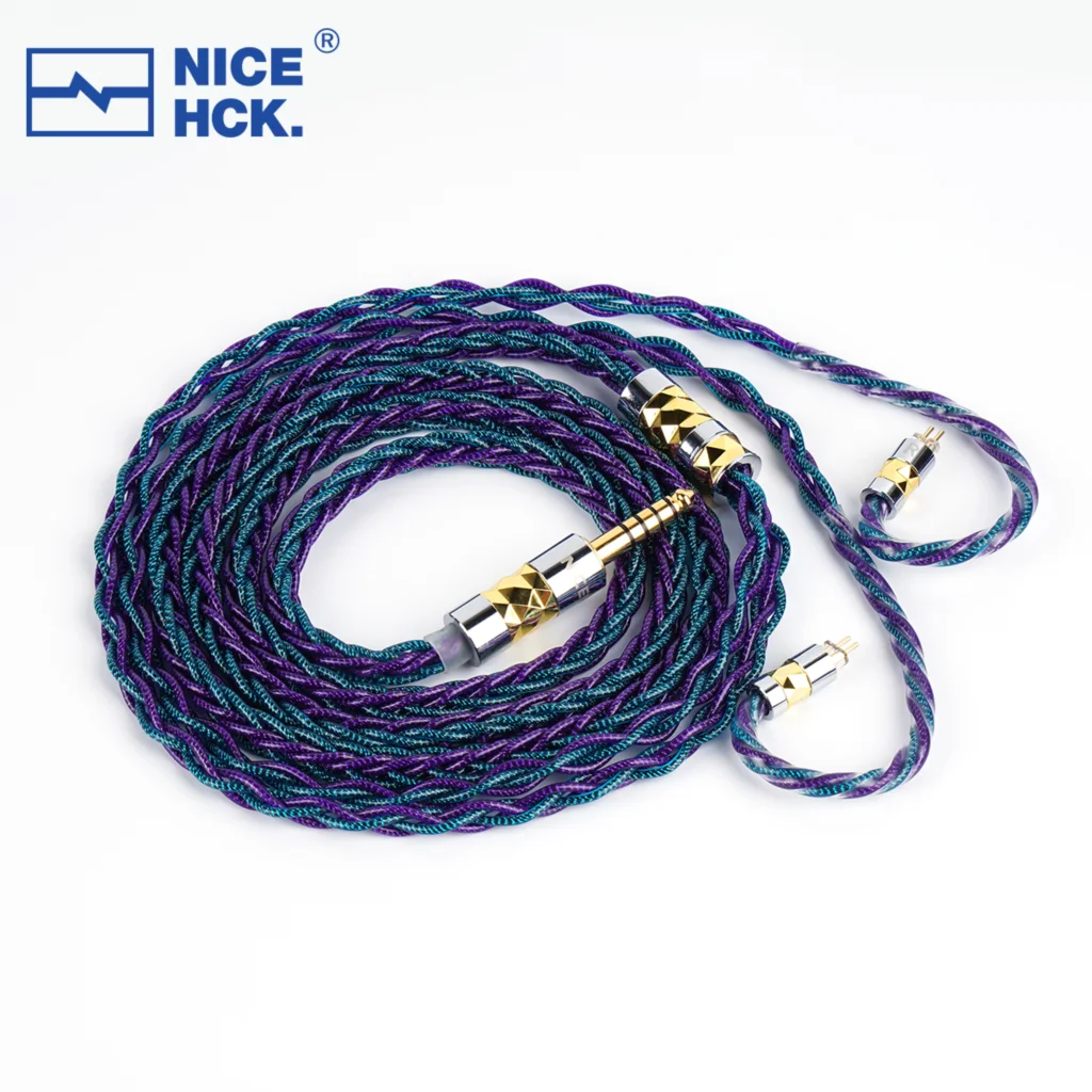 イヤホン dualgod Nicehck NICEHCK DualGod HiFi In Ear Monitor Earphone Cable Silver